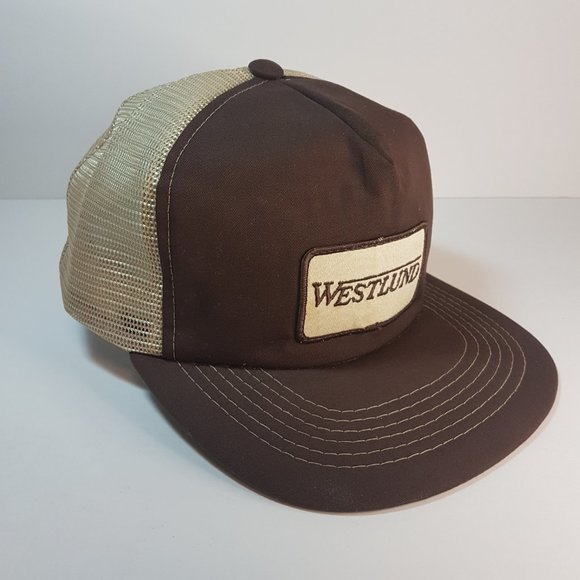 Vintage 70s 80s WESTLUND Hat Snapback Trucker Hat Classic Cap Farmer Baseball - Picture 11 of 15